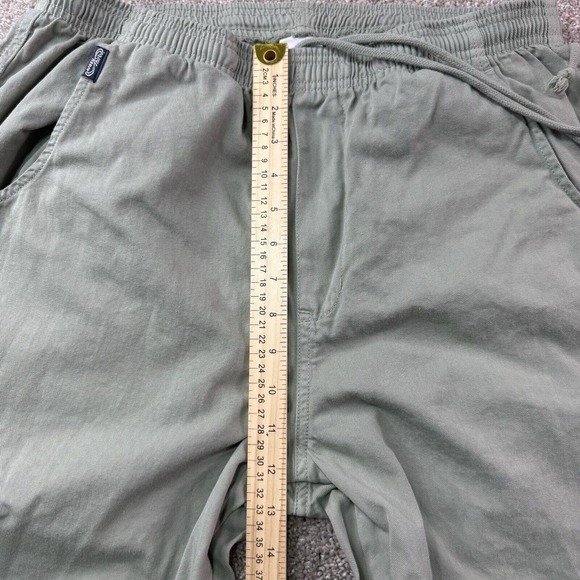 Crazy Shirts Hawaii Pants Green Mens Large Twill Comfort Casual Green - Picture 10 of 11